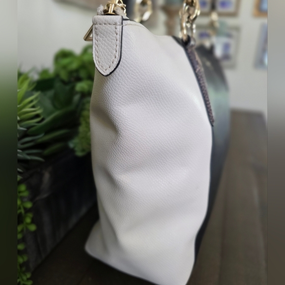 Coach Large Colorbock Leather Ava Tote With Snakeskin Embossed Handles - Picture 6 of 11